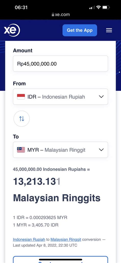 exchange rate myr to indonesian rupiah